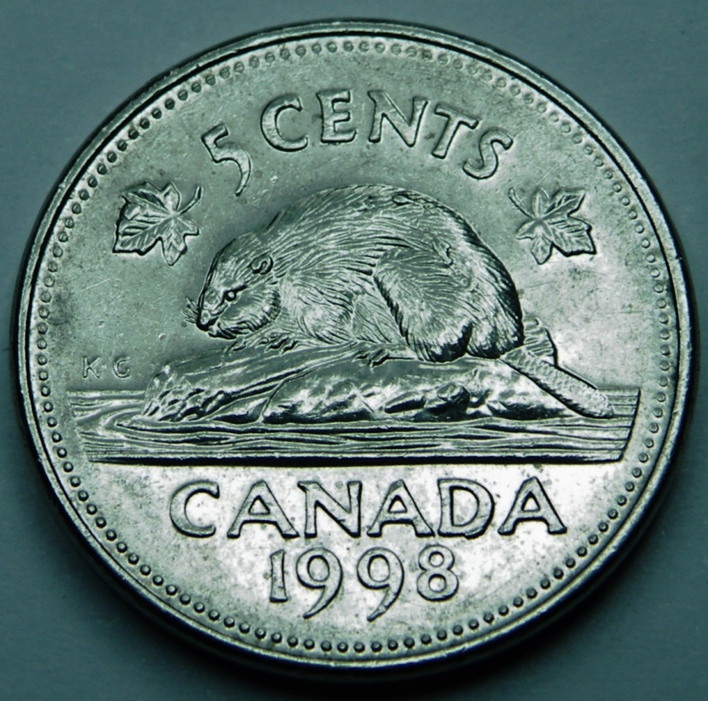 1998 - Éclats de coin, Dos castor - D de canaDa - Feuille gauche (Die Chips) Dscf9820