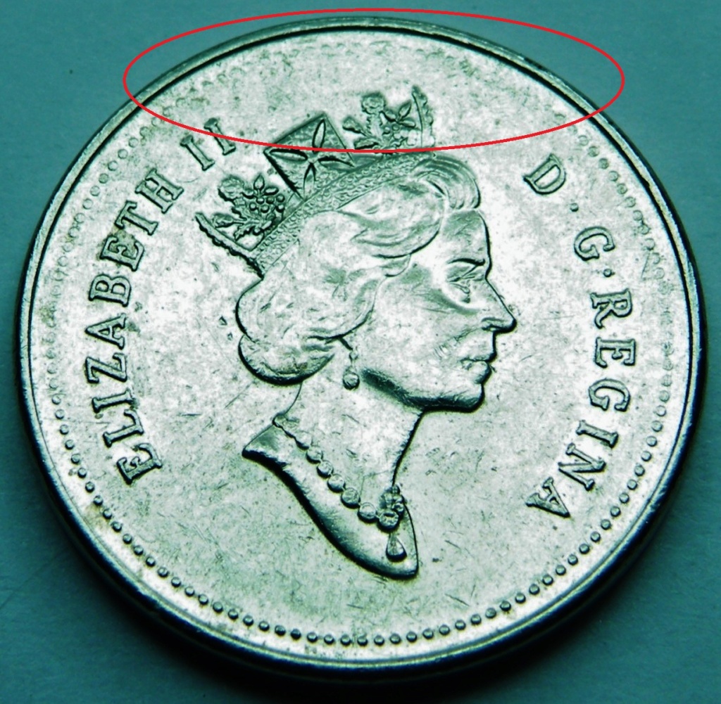 1998 - Éclats de coin, Dos castor - D de canaDa - Feuille gauche (Die Chips) Dscf9821