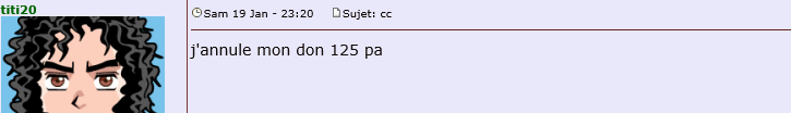 [ titidulafou77 ] Achat de l'article : Don de 125 PA -210