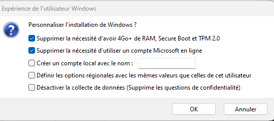 Comment installer Windows 11 22H2 sur un PC non compatible Iso_wi12