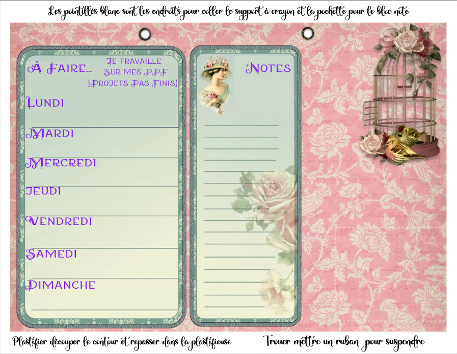 Planificateur -atelier de janvier