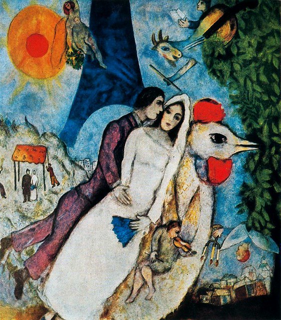 Los recien casados de la Torre Eiffel. Marc Chagall 36978711