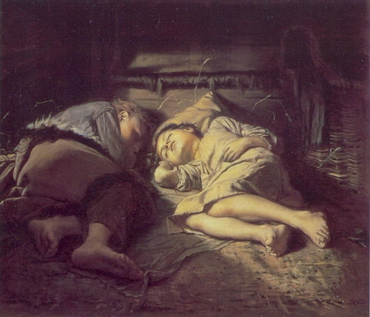 Niños Durmiendo. Vasili Perov Childr10