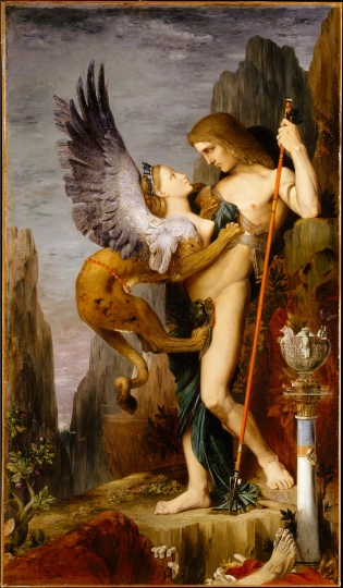  Edipo y la esfinge. Gustave Moreau Edipo110