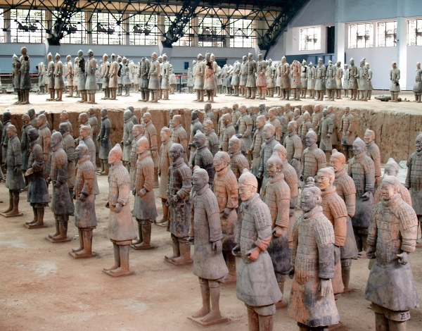 Los Guerreros de Terracota, en China, esculturas. Guerre10