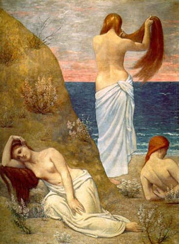 Mujeres a orillas del mar-P. Chavannes Mujere13