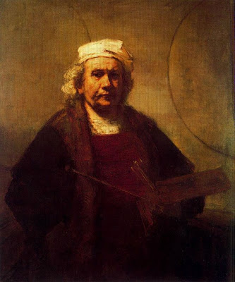 Autorretrato con dos círculos. Rembrandt Rembra11