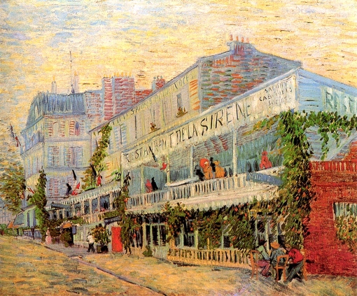 El Restaurantes de la  Siréne de Asniéres-Vincent van Gogh Vincen10