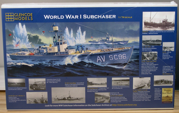 Où trouver le kit USS Sub Chasers WWI 1/700 ? Glenco10