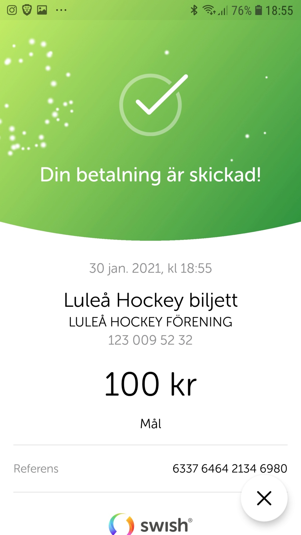 2021-01-30, SHL-match 36, Luleå - HV71 - Sida 2 Screen12