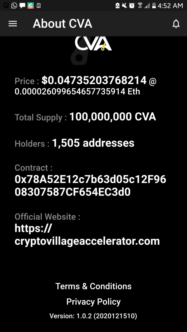 Crypto Village Accelerator 50$ (990CVA) za Appke  Screen19