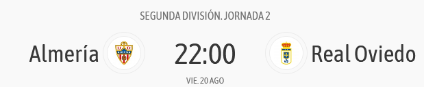 JORNADA 2 LIGA SAMARTBANK 2021/2022 UD ALMERIA-REAL OVIEDO (POST OFICIAL) 01215