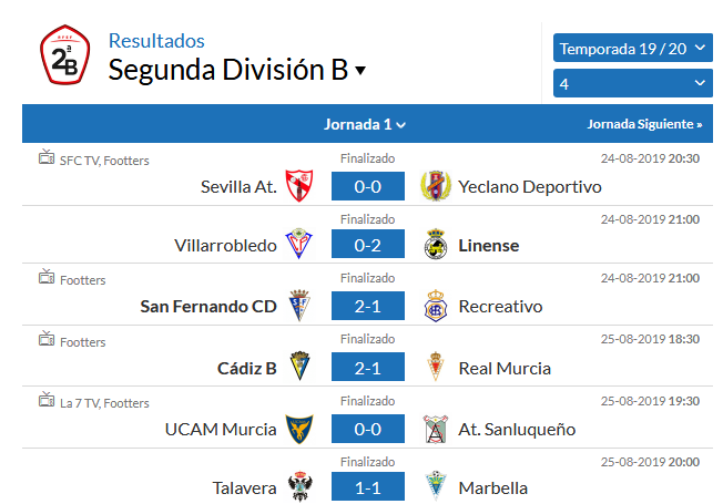 SEGUNDA DIVISION B GRPO IV TEMPORADA 2019/2020 0180