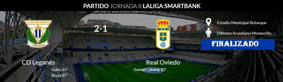 JORN. 8 LIGA SMARTBANK 2020/2021 CD LEGANES-REAL OVIEDO (POST OFICIAL) 02693