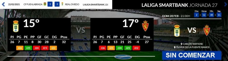 JORNADA 27ª LIGA SMARTBANK 2020/2021 REAL OVIEDO -REAL ZARAGOZA (POST OFICIAL) 02862