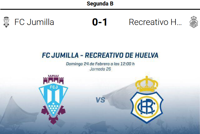 ASI VIERON LOS PERIODICOS EL FC JUMILLA 0-RECRE 1 0323