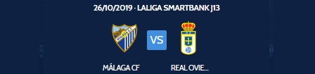 JORN.13 LIGA SMARTBANK TEMP.2019/2020 MALAGA CF-REAL OVIEDO (POST OFICIAL) 04361