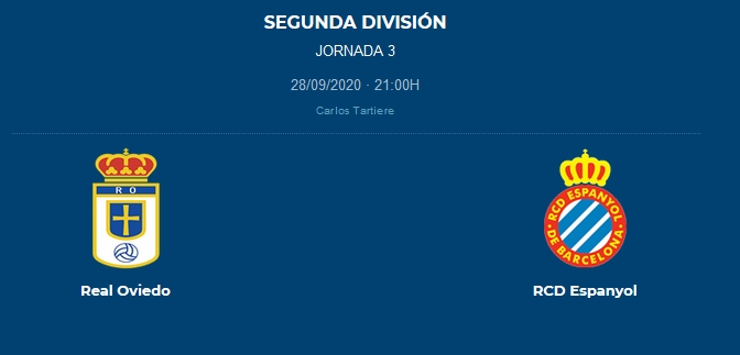 JORN.3 LIGA SMARTBANK 2020/2021 REAL OVIEDO-RCD ESPANYOL (POST OFICIAL) 04556