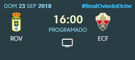 J.6 LIGA 123 2018/2019 REAL OVIEDO-ELCHE CF (POST OFICIAL) 0547