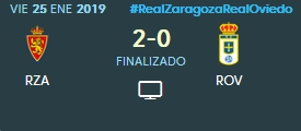 J.23 LIGA 123 TEMPORADA 2018/2019 R.ZARAGOZA-R.OVIEDO (POST OFICIAL) 06125