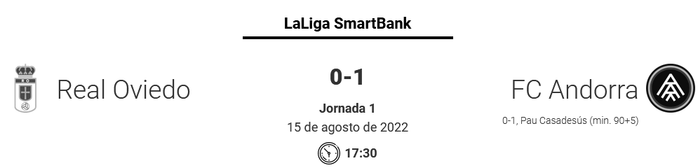 JORNADA 1 LIGA SMARTBANK 2022/2023 REAL OVIEDO-FC ANDORRA (POST OFICIAL) 06227