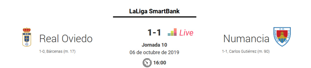 JORN.10 LIGA SMARTBANK TEMP.2019/2020 REAL OVIEDO-CD NUMANCIA (POST OFICIAL) 0658