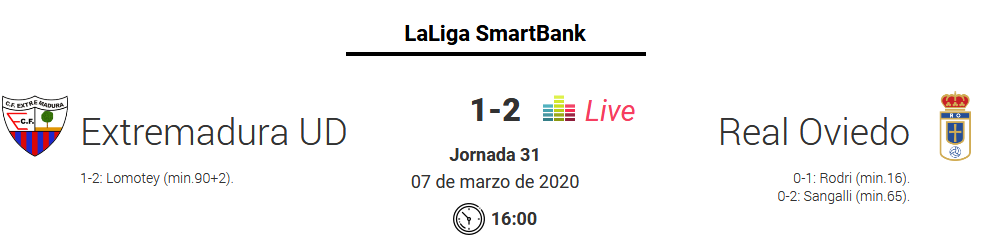 JORN.31ª LIGA SMARTBANK TEMP.2019/2020 EXTREMADURA UD-REAL OVIEDO (POST OFICIAL) 0668