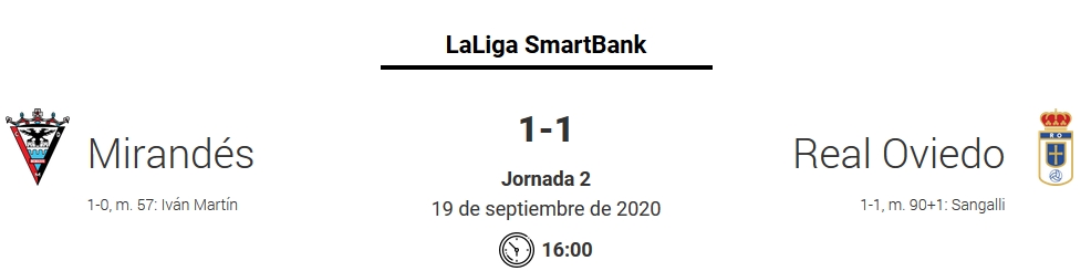 JORN.2 LIGA SMARTBANK 2020/2021CD MIRANDÉS-REAL OVIEDO (POST OFICIAL) 08484