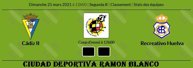 JORN.18ª 2ª DIVISION B GRUPO IV SUBGRUPO A TEMP.2020/2021 CADIZ CF B-RECREATIVO DE HUELVA (POST OFICIAL) 09612