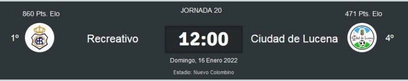 3ª RFEF GRUPO X TEMPORADA 2021/2022 JORNADA 20 RECREATIVO-CD CIUDAD DE LUCENA (POST OFICIAL) 09793