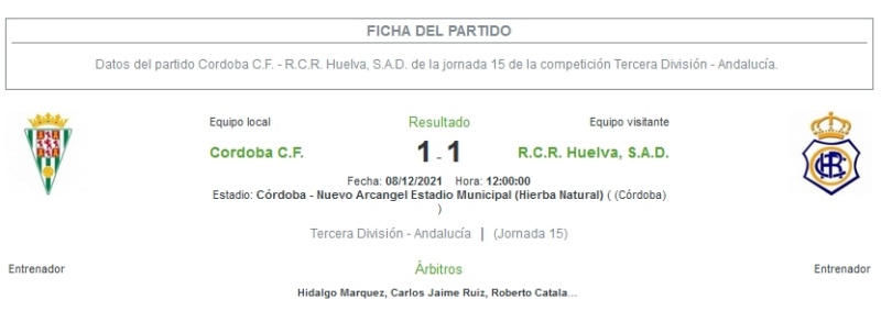 3ª RFEF GRUPO X TEMPORADA 2021/2022 JORNADA 15 CORDOBA CF "B"-RECREATIVO (POST OFICIAL) 12745