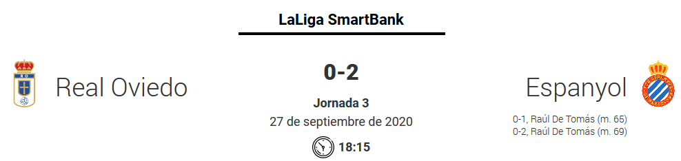 JORN.3 LIGA SMARTBANK 2020/2021 REAL OVIEDO-RCD ESPANYOL (POST OFICIAL) 1338