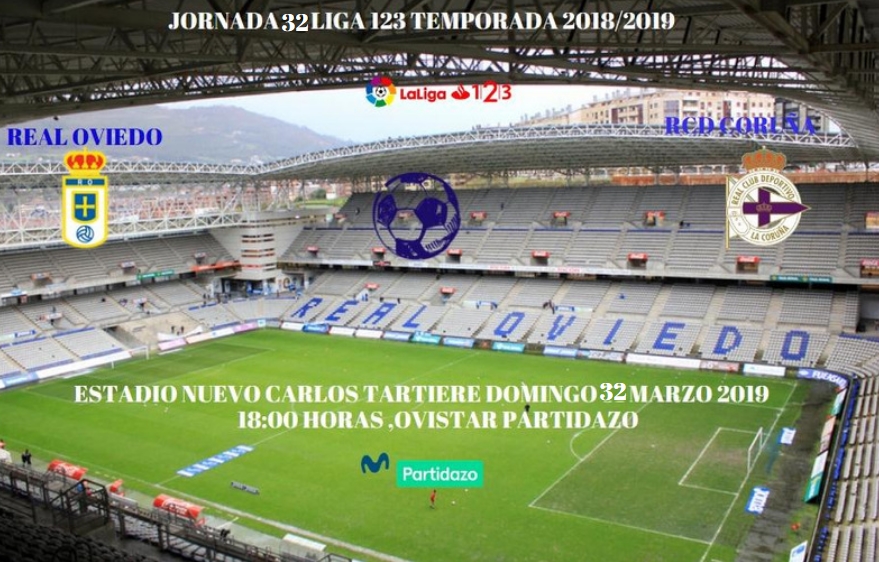 J.32 LIGA 123 TEMPORADA 2018/2019 REAL OVIEDO-RCD CORUÑA (POST OFICIAL) 14123