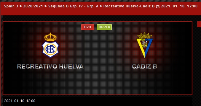 JORNADA 9ª 2ª DIVISION B GRUPO IV SUBGRUPO A TEMP.2020/2021 RECREATIVO DE HUELVA-CADIZ CF B (POST OFICIAL) 14456