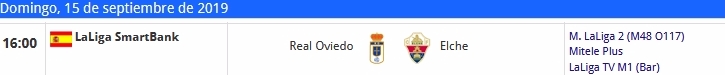 JORN.5 LIGA SMARTBANK TEMP.2019/2020 REAL OVIEDO-ELCHE CF (POST OFICIAL) 16185