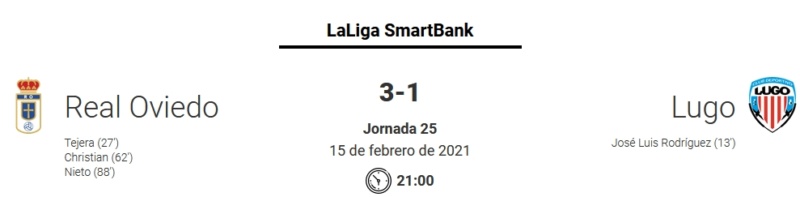 JORNADA 25ª LIGA SMARTBANK 2020/2021 REAL OVIEDO-CD LUGO (POST OFICIAL) 16441