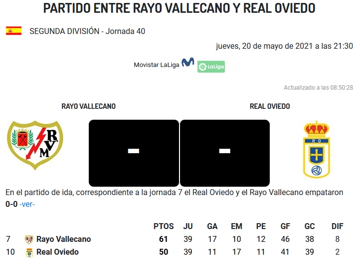 JORNADA 40ª LIGA SMARTBANK 2020/2021 RAYO VALLECANO-REAL OVIEDO (POST OFICIAL) 16511