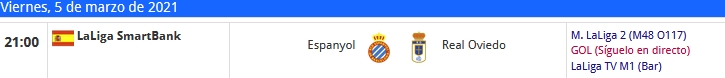 JORNADA 28ª LIGA SMARTBANK 2020/2021 RCD ESPANYOL-REAL OVIEDO (POST OFICIAL) 17404