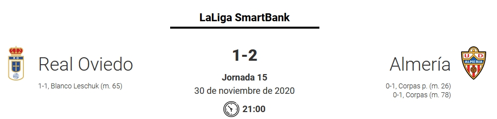 JORN.15 LIGA SMARTBANK 2020/2021 REAL OVIEDO-UD ALMERIA (POST OFICIAL) 18330