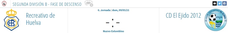 JORNADA 6 PLAY OFF DESCENSO 2ª DIVISION B TEMPORADA 2020/2021 RECREATIVO DE HUELVA-CD EJIDO 2012 (POST OFICIAL) 18430