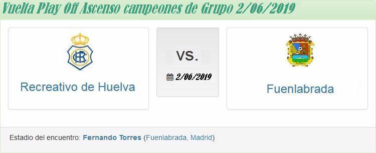 VUELTA PLAY OFF ASCENSO LIGA 123 TEMP.2018/2019 RECRE-CF FUENLABRADA (POST OFICIAL) 19130