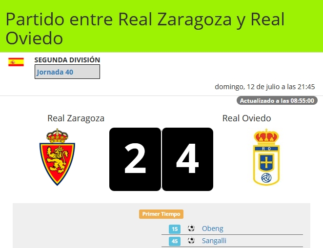 JORN.40ª LIGA SMARTBANK TEMP.2019/2020 REAL ZARAGOZA-REAL OVIEDO (POST OFICIAL) 19258