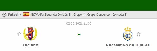 JORNADA 5 PLAY OFF DESCENSO 2ª DIVISION B TEMPORADA 2020/2021 YECLANO DEPORTIVO-RECREATIVO DE HUELVA (POST OFICIAL) 19381