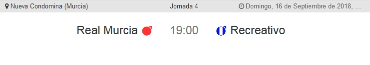 J.4 2ªB G.4º TEMP. 2018/2019 MURCIA-RECRE (POST OFICIAL) 2018