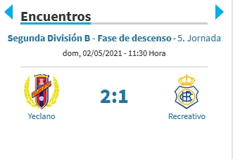 JORNADA 5 PLAY OFF DESCENSO 2ª DIVISION B TEMPORADA 2020/2021 YECLANO DEPORTIVO-RECREATIVO DE HUELVA (POST OFICIAL) 20369