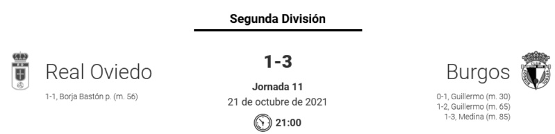 JORNADA 11 LIGA SAMARTBANK 2021/2022 REAL OVIEDO-BURGOS CF (POST OFICIAL) 2063