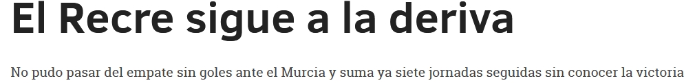 ASI VIERON LOS PERIODICOS EL RECRE 0-R.MURCIA 0 26155