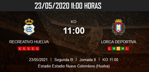 JORNADA 8 PLAY OFF DESCENSO 2ª DIVISION B TEMPORADA 2020/2021 RECREATIVO DE HUELVA-CF LORCA DEPORTIVA (POST OFICIAL) 26279