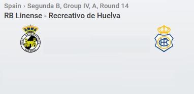 JORNADA 14ª  2ª B DIVISION GRUPO IV SUBGRUPO A TEMP.2020/2021 REAL BALOMPEDICA LINENSE-RECREATIVO DE HUELVA (POST OFICIAL) 29208