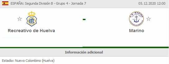 JORN.7 2ª DIVISION GRUPO IV SUBGRUPO A TEMP.2020/2021 RECREATIVO-CD MARINO LOS CRISTIANOS (POST OFICIAL) 35150